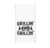 Grilling Towel Set of 8 Funny BBQ Themed Father's Day Gift for Men Who Love to Grill and Barbecue