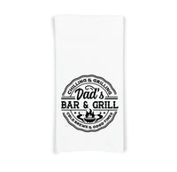 Grilling Towel Set of 8 Funny BBQ Themed Father's Day Gift for Men Who Love to Grill and Barbecue