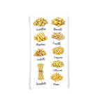 Pasta Kitchen Towel - Ravioli, Tortellini, Rigatoni, Penne, Fusilli, Spaghetti, Linguine, Farfalle, Fettucine