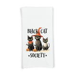 Retro Black Cat Halloween Set of 3 Flour Sack Kitchen Tea Hand Towels Fall Home Decor Party Decorations