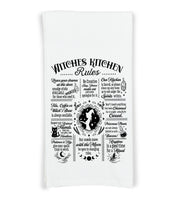 Witches Kitchen Flour Sack Kitchen Towels Witch Birthday Christmas Housewarming Hostess Halloween Gift for Witchy Women and Men