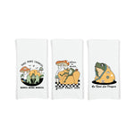Inspirational Frogs Set of 3 Flour Sack Kitchen Tea Hand Towels Frog Lover Home Decor for Women Men