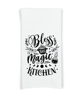 Witches Kitchen Flour Sack Kitchen Towels Witch Birthday Christmas Housewarming Hostess Halloween Gift for Witchy Women and Men