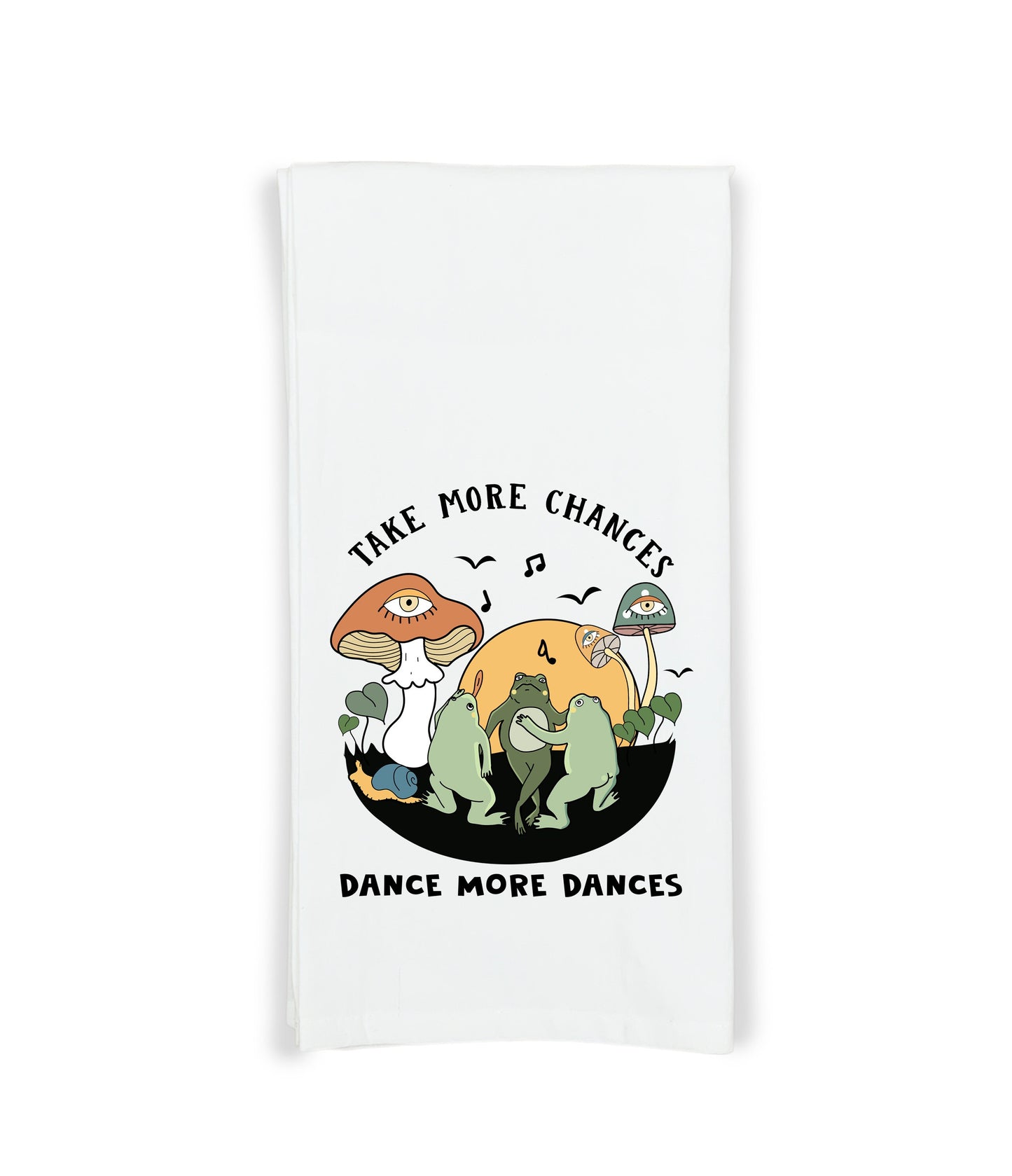 Inspirational Frogs Set of 3 Flour Sack Kitchen Tea Hand Towels Frog Lover Home Decor for Women Men