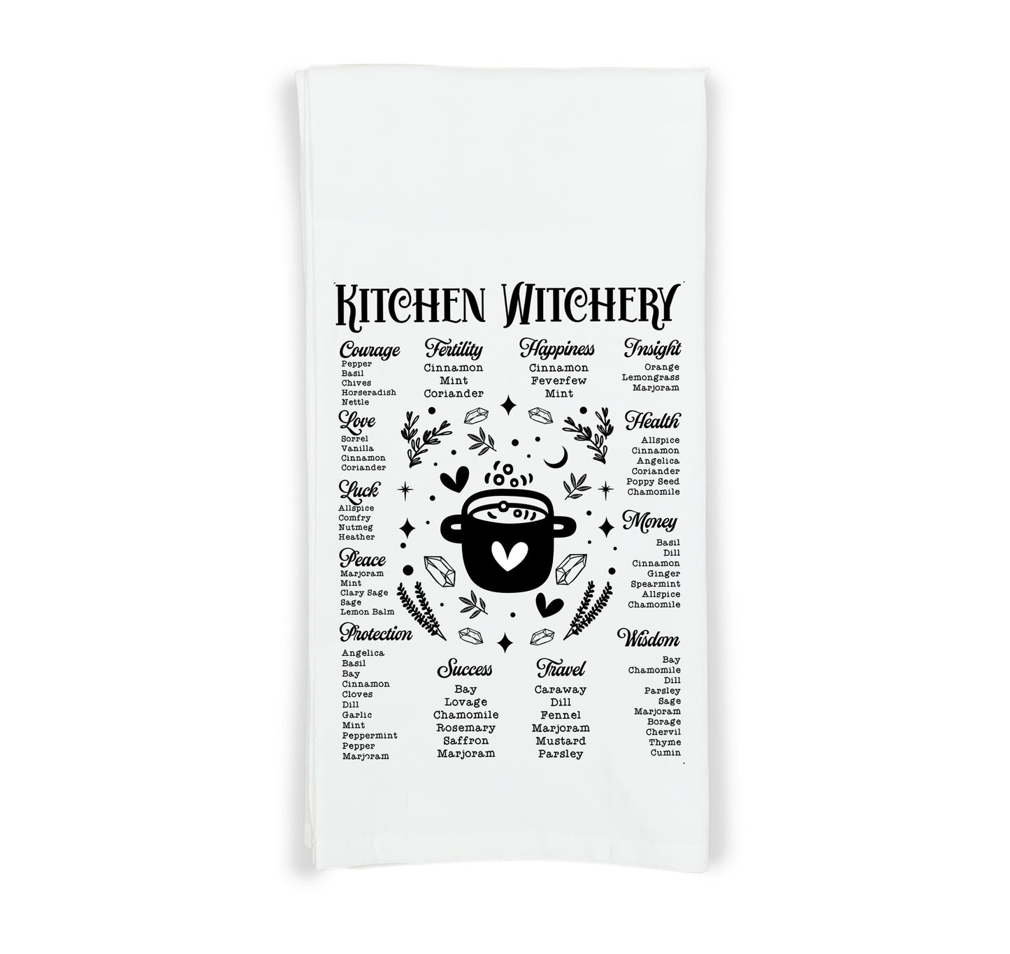 Witches Kitchen Flour Sack Kitchen Towels Witch Birthday Christmas Housewarming Hostess Halloween Gift for Witchy Women and Men