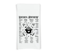 Witches Kitchen Flour Sack Kitchen Towels Witch Birthday Christmas Housewarming Hostess Halloween Gift for Witchy Women and Men
