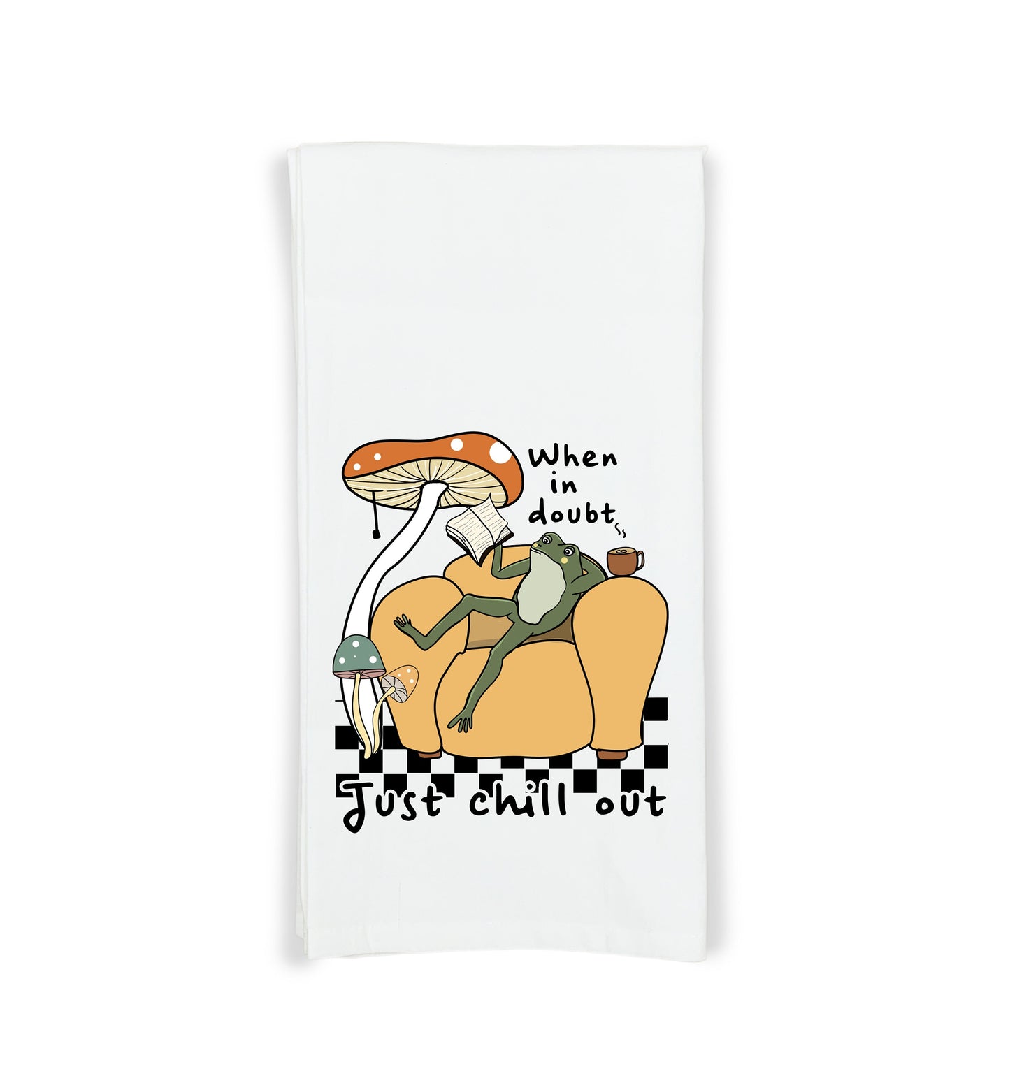Inspirational Frogs Set of 3 Flour Sack Kitchen Tea Hand Towels Frog Lover Home Decor for Women Men