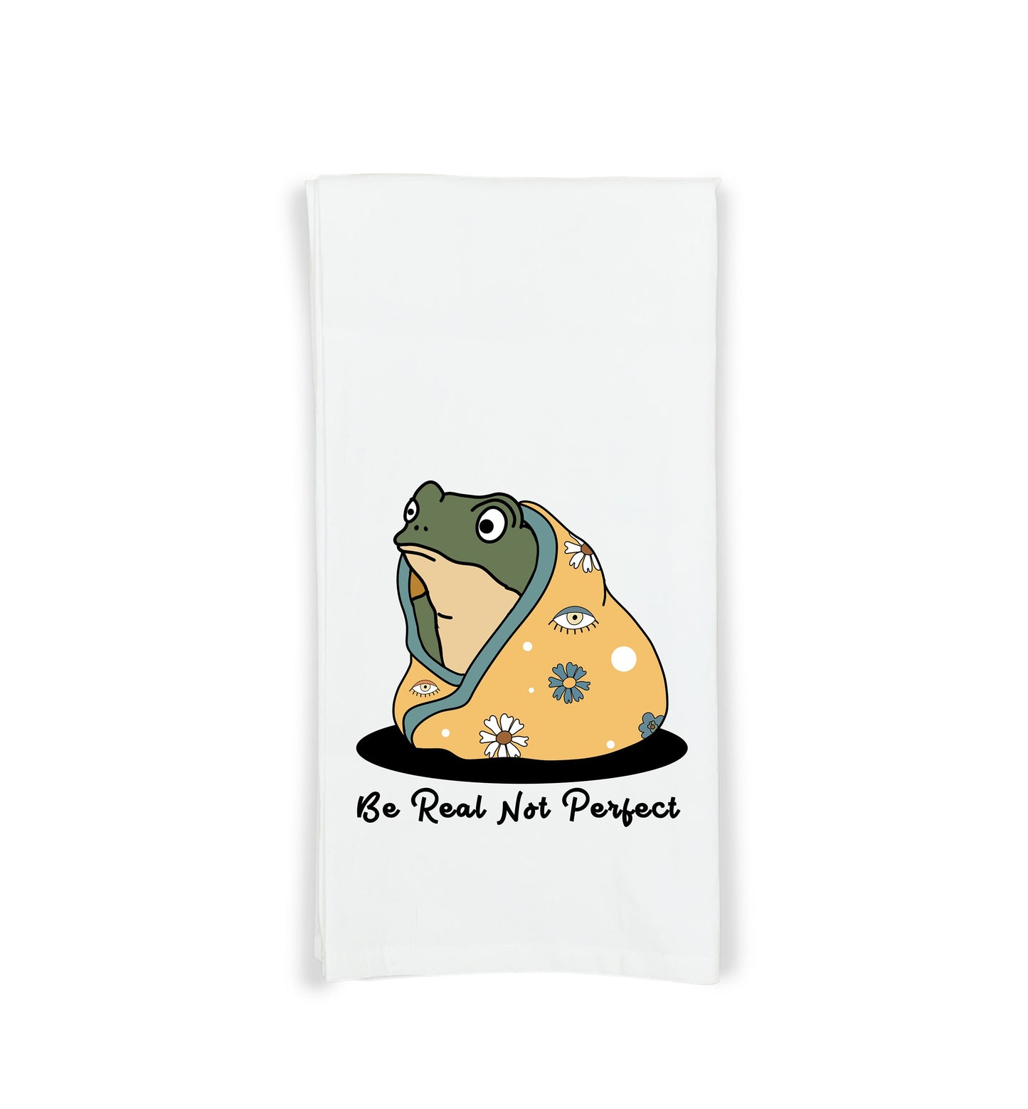 Inspirational Frogs Set of 3 Flour Sack Kitchen Tea Hand Towels Frog Lover Home Decor for Women Men
