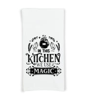 Witches Kitchen Flour Sack Kitchen Towels Witch Birthday Christmas Housewarming Hostess Halloween Gift for Witchy Women and Men