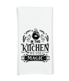 Witches Kitchen Flour Sack Kitchen Towels Witch Birthday Christmas Housewarming Hostess Halloween Gift for Witchy Women and Men