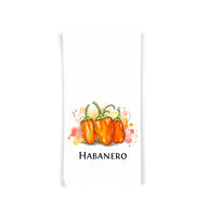 Hot Peppers Kitchen Towel Set of 8 - Habanero, Thai Chili, Ghost Pepper, Carolina Reaper, Scotch Bonnet, Cayenne, Jalapeno, Serrano