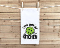 Pickleball Towel Set of 3 Funny Hand Towels – Gift for Pickleball Lovers - Stay Out of the Kitchen | Designated Dinker | Dinking Problem