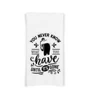 Set of 6 Funny Bathroom Hand Towels - Flour Sack Towel Gift Set - Housewarming Hostess Birthday Christmas Mothers Day Gift for Women Men