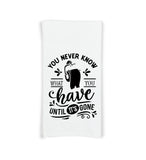 Set of 6 Funny Bathroom Hand Towels - Flour Sack Towel Gift Set - Housewarming Hostess Birthday Christmas Mothers Day Gift for Women Men