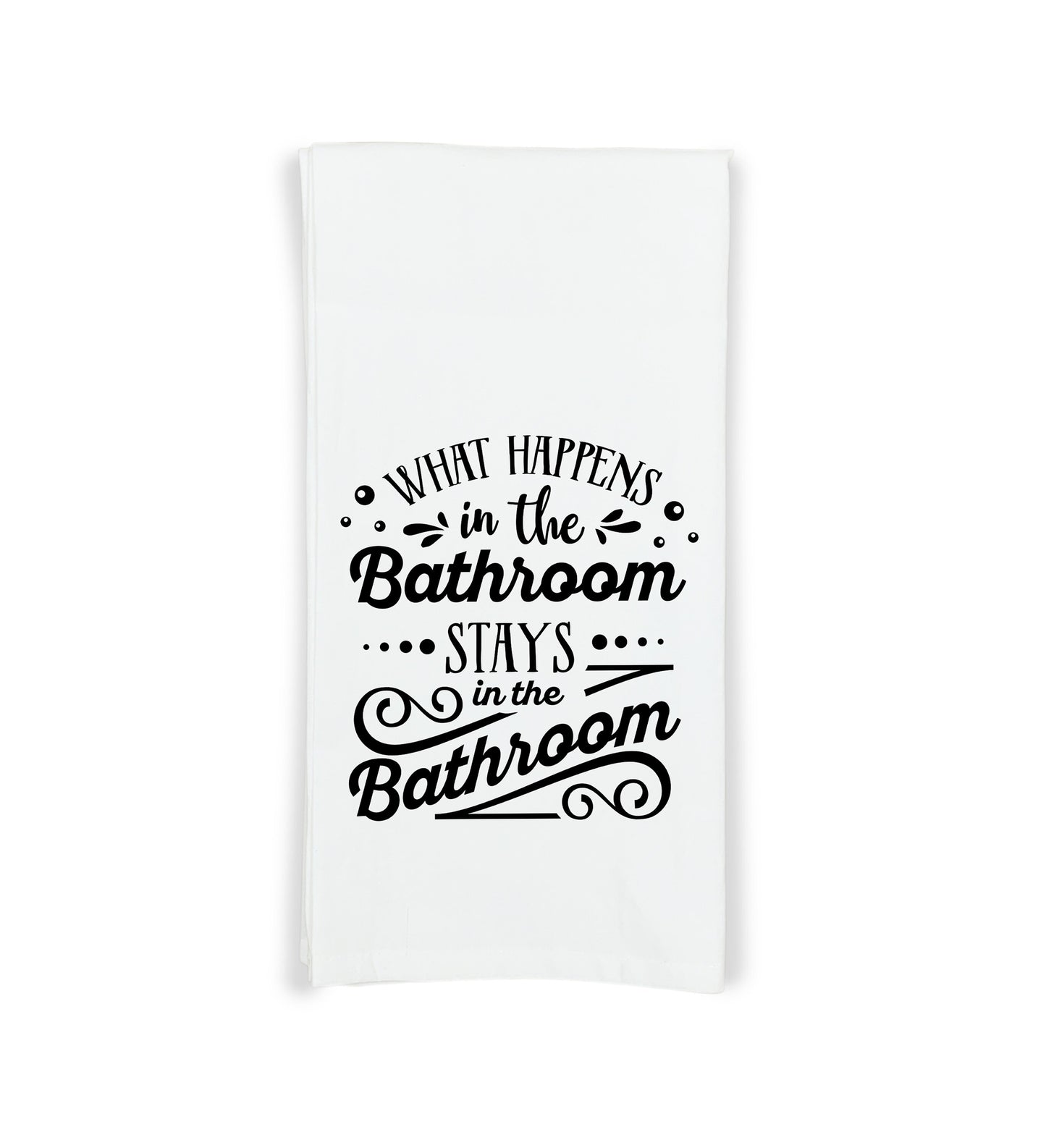 Set of 6 Funny Bathroom Hand Towels - Flour Sack Towel Gift Set - Housewarming Hostess Birthday Christmas Mothers Day Gift for Women Men