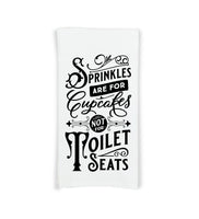 Set of 6 Funny Bathroom Hand Towels - Flour Sack Towel Gift Set - Housewarming Hostess Birthday Christmas Mothers Day Gift for Women Men