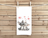Chihuahua Tea Towel, 27x27 Flour Sack Hand Towel, Valentine's Day Birthday Mother's Day Christmas Gift Idea for Chihuahua Dog Lover
