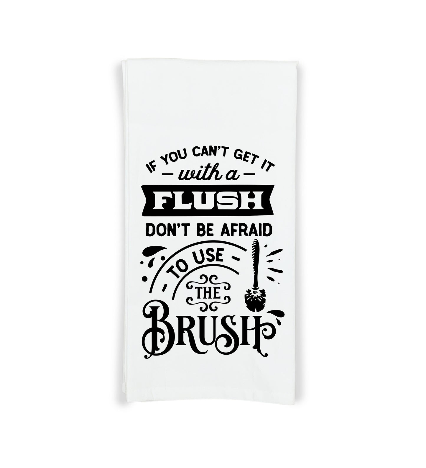 Set of 6 Funny Bathroom Hand Towels - Flour Sack Towel Gift Set - Housewarming Hostess Birthday Christmas Mothers Day Gift for Women Men
