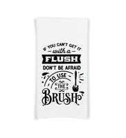 Set of 6 Funny Bathroom Hand Towels - Flour Sack Towel Gift Set - Housewarming Hostess Birthday Christmas Mothers Day Gift for Women Men