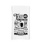Set of 6 Funny Bathroom Hand Towels - Flour Sack Towel Gift Set - Housewarming Hostess Birthday Christmas Mothers Day Gift for Women Men