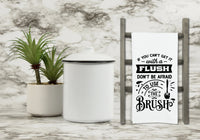 Set of 6 Funny Bathroom Hand Towels - Flour Sack Towel Gift Set - Housewarming Hostess Birthday Christmas Mothers Day Gift for Women Men