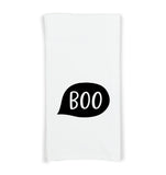 Boo and Eek Kitchen Towels Set of 2 Flour Sack Hand Tea Towels Halloween Home Decor Party Decorations