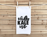 Oh Kale No Flour Sack Kitchen Towel with Hanging Loop Funny Vegetable Pun Cute Farmhouse Dish Cloth Housewarming Hostess Mothers Day Gift