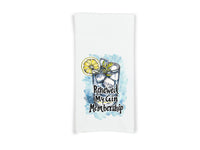 Renewed My Gin Membership Flour Sack Kitchen Towel Funny Bar Dish Cloth Cockail Party Hostess Housewarming Birthday Christmas Gift Idea