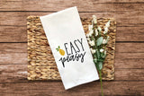 Easy Peasy / Lemon Squeezy Set of 2 Funny Kitchen Tea Towels Farmhouse Home Decor Housewarming Gift Idea for Women Men