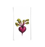 Heart Shaped Beet 100% Cotton Flour Sack Kitchen Towel, Birthday Mother's Day Christmas Valentine's Day Gift Idea for Vegetable Lover