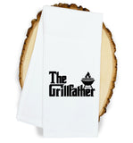 The Grillfather - I Like My Butt Rubbed and My Pork Pulled - Chop It Like It's Hot Gift Set of 3 Funny Kitchen Towels for Men Grilling BBQ