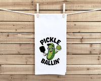 Funny Pickleball Towel Set – 8 Cotton Kitchen Towels with Dinking Humor – Pickleball Gifts for Players, Coaches, Tournaments & Fans