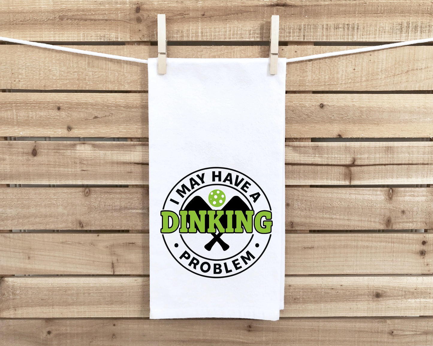 Funny Pickleball Towel Set – 8 Cotton Kitchen Towels with Dinking Humor – Pickleball Gifts for Players, Coaches, Tournaments & Fans