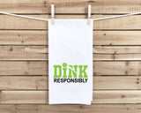 Funny Pickleball Towel Set – 8 Cotton Kitchen Towels with Dinking Humor – Pickleball Gifts for Players, Coaches, Tournaments & Fans