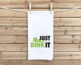 Funny Pickleball Towel Set – 8 Cotton Kitchen Towels with Dinking Humor – Pickleball Gifts for Players, Coaches, Tournaments & Fans