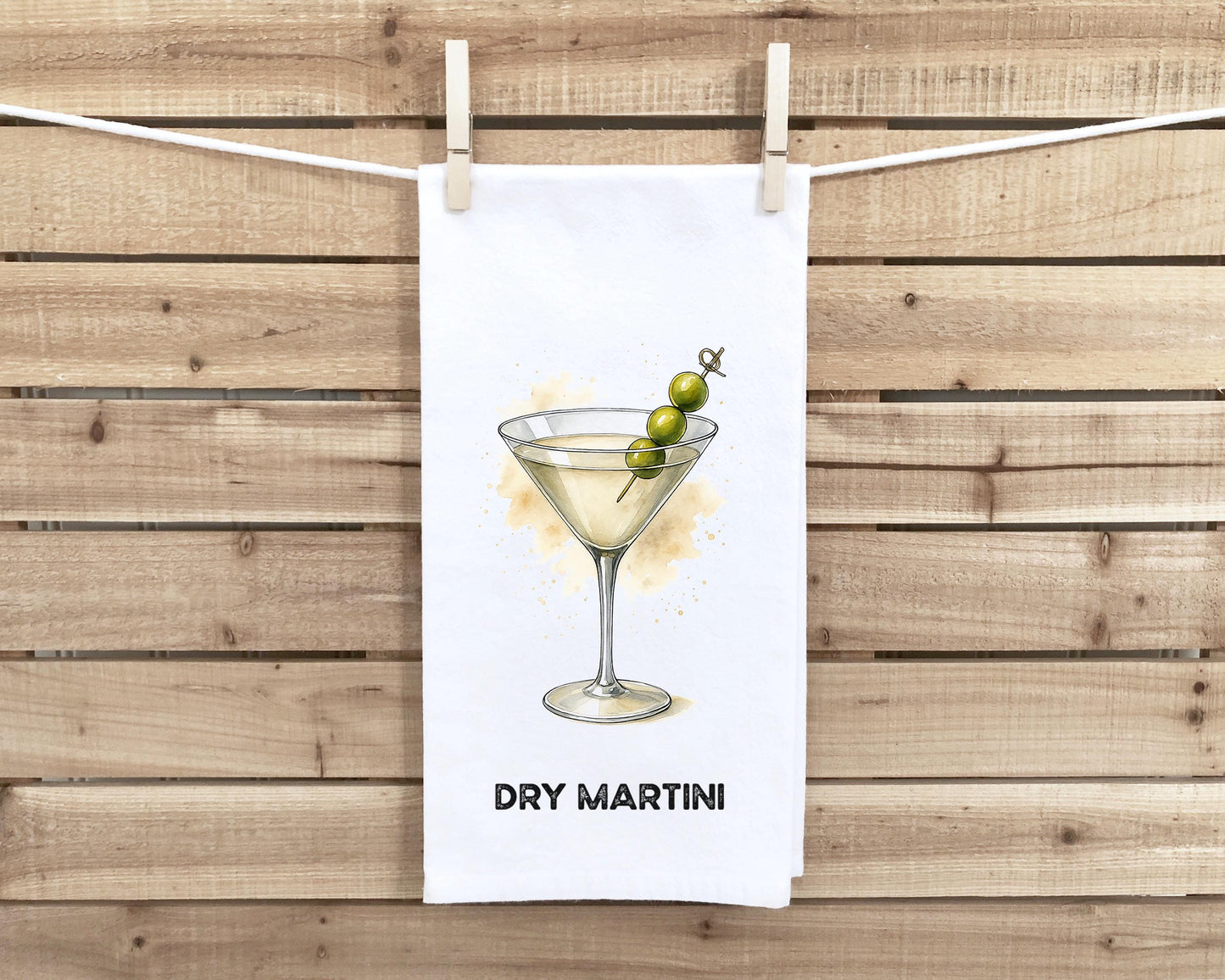 The Gentleman’s Cocktail Towel Set of 8 Classic Bar Drink Kitchen Towels for Men, Father’s Day Gift, Flour Sack Bar Towels, Man Cave Decor
