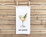 The Gentleman’s Cocktail Towel Set of 8 Classic Bar Drink Kitchen Towels for Men, Father’s Day Gift, Flour Sack Bar Towels, Man Cave Decor
