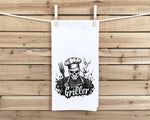 Serial Griller Flour Sack Towel – Funny BBQ Gift for Dad – Grilling Kitchen Decor – Father's Day Towel for Men Who Love to Cook