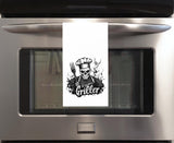Serial Griller Flour Sack Towel – Funny BBQ Gift for Dad – Grilling Kitchen Decor – Father's Day Towel for Men Who Love to Cook