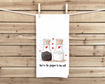 You're the Pepper to My Salt 100% Cotton Flour Sack Kitchen Towel, Birthday Mother's Day Christmas Valentine's Day Gift Idea for Food Lover