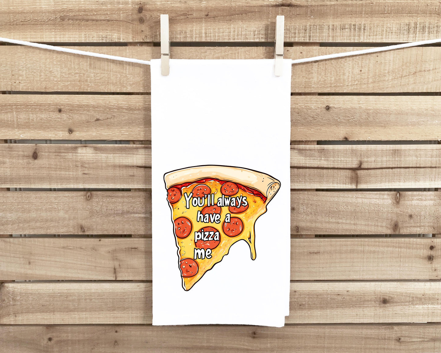 Set of 3 Italian Themed Kitchen Towels, You'll Always Have a Pizza Me, I Love You from My Head Tomatoes, You Are Tortellini Awesome