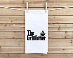 The Grillfather Funny Grilling Kitchen Towel for Men Who Love BBQ Grill Cook Birthday Father's Day Christmas Gift Idea for Men Dad Husband