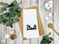 The Grillfather Funny Grilling Kitchen Towel for Men Who Love BBQ Grill Cook Birthday Father's Day Christmas Gift Idea for Men Dad Husband
