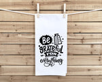 Be Grateful for Everything Funny Flour Sack Kitchen Towel with Saying Farmhouse Cheese Grater Birthday Housewarming New Home Christmas Gift