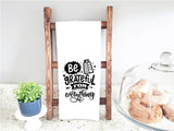 Be Grateful for Everything Funny Flour Sack Kitchen Towel with Saying Farmhouse Cheese Grater Birthday Housewarming New Home Christmas Gift