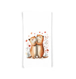 Gopher Couple Flour Sack Cotton Tea Towel Valentine's Day Birthday Mother's Day Christmas Gopher Lover Gift Idea