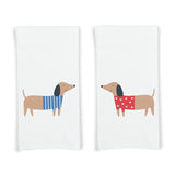 Dachshund Kitchen Towels - 100% Cotton Flour Sack Towels - Weiner Dog Housewarming Hostess Birthday Christmas Mothers Day Gift Idea