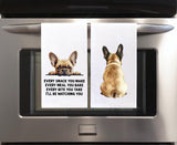 Fawn French Bulldog Set of 2 Flour Sack Kitchen Towels Funny Frenchie Dog Tea Towels Birthday Christmas Housewarming Gift Idea for Women Men