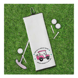 Every Day Is a Good Day to Golf Tri-fold Golf Towel w/ Clip 100% Microfiber Waffle Weave Gift Idea for Women Mom Daughter Girlfriend Friend