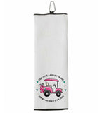 Every Day Is a Good Day to Golf Tri-fold Golf Towel w/ Clip 100% Microfiber Waffle Weave Gift Idea for Women Mom Daughter Girlfriend Friend